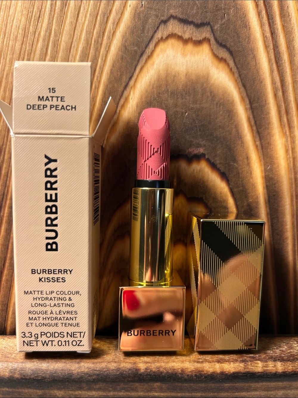 Burberry Kisses Matte Lipstick — Deep Peach Pink